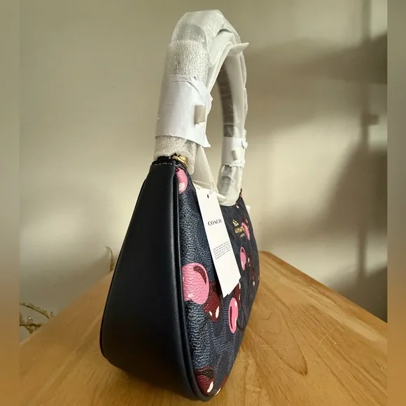 NWT Coach Teri Shoulder Bag In Signature Canvas With - Picture 4 of 8